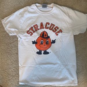 White, authentic Syracuse t-shirt